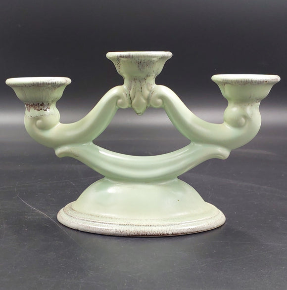 Keramik, Germany - 703 Light Green - 3-hole Candelabra