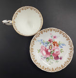 Crown Staffordshire - England's Bouquet - Demitasse Duo