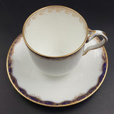 Wedgwood - Blue and Gold Filigree Band, X4784 - Demitasse Duo