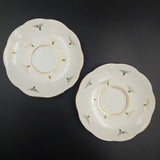 Trentham Royal Crown Pottery - Green and Gold - Tea for Two