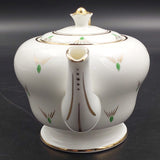 Trentham Royal Crown Pottery - Green and Gold - Tea for Two