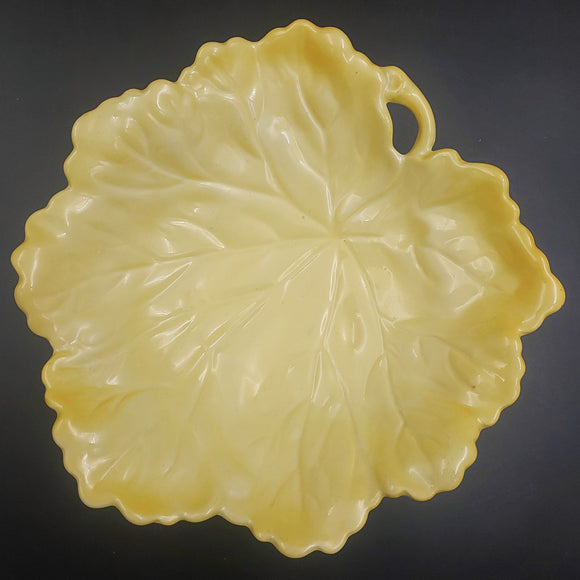 Carlton Ware - Yellow - Leaf-shaped Dish