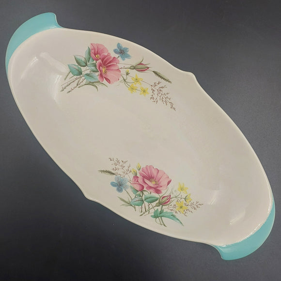 Royal Winton - Pink, Blue and Yellow Flowers - Oval Dish