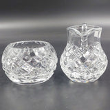 Julia Crystal - Crosses - Milk Jug and Sugar Bowl