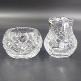 Julia Crystal - Crosses - Milk Jug and Sugar Bowl