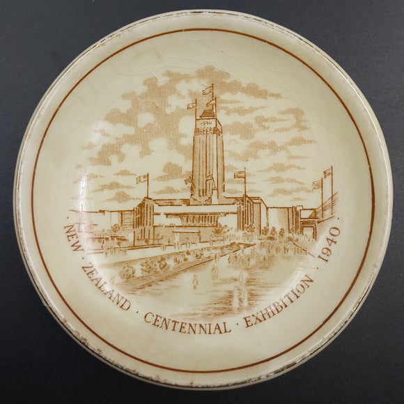 Crown Ducal - New Zealand Centennial Exhibition - Condiment/Trinket Dish