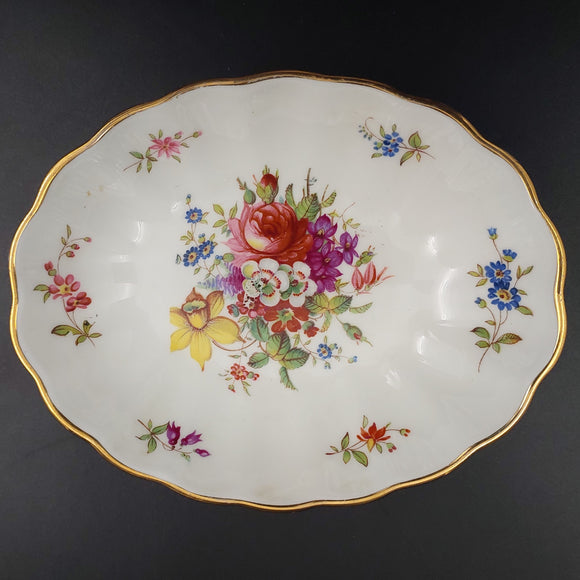 Hammersley - Howard's Spray with Daffodil - Oval Dish