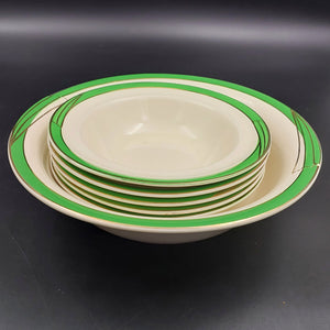 Wedgwood - Green Rim - Sweet Set