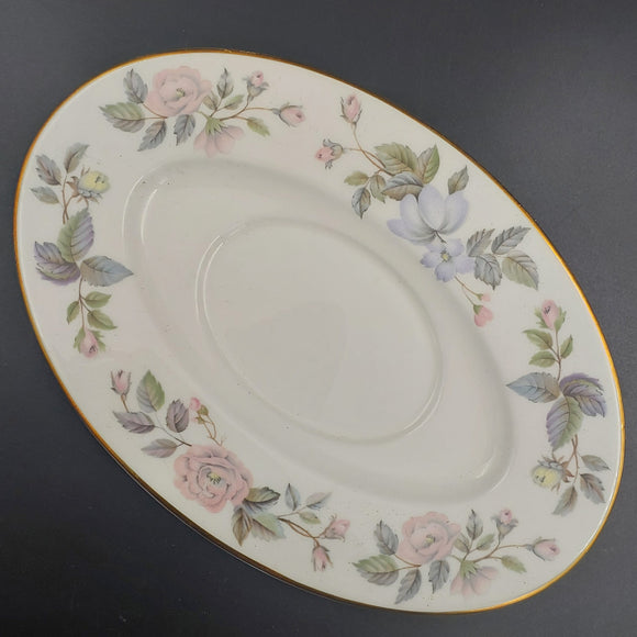 Royal Worcester - June Garland - Saucer for Gravy Boat