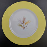 Queen Anne - Wheat, with Yellow Rim - Side Plate