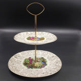 H Aynsley & Co, Vogue Tableware - Courting Couples - 2-tier Cake Plate