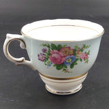 Colclough - Floral Sprays on Blue, 6703 - Trio