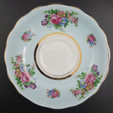 Colclough - Floral Sprays on Blue, 6703 - Trio