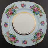 Colclough - Floral Sprays on Blue, 6703 - Trio