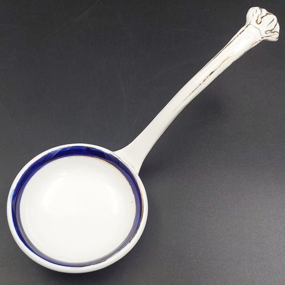 Antique Ladle with Blue Band