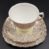 Colclough - Gold Filigree Band with Yellow - Trio