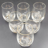 White Horses - Set of 6 Small Glasses