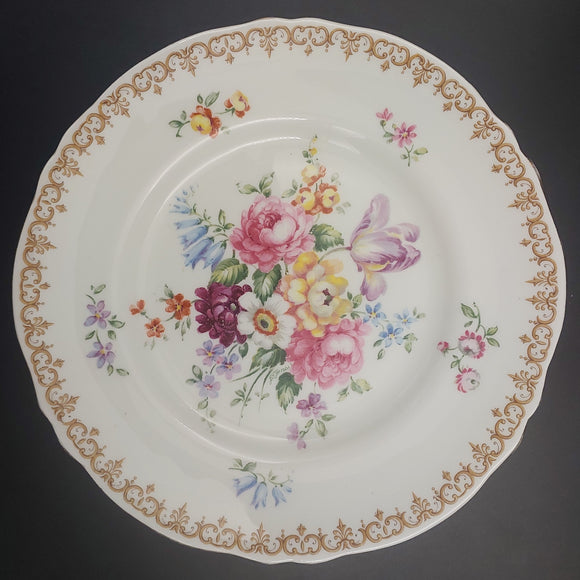 Crown Staffordshire - England's Bouquet - Salad Plate