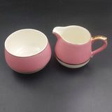 Crown Lynn - Pink - 15-piece Coffee Set