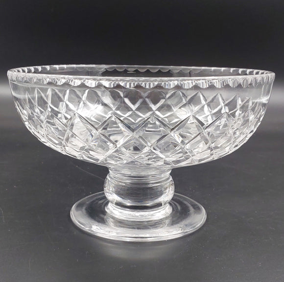 Stuart Crystal - Criss-Crosses - Pedestal Bowl