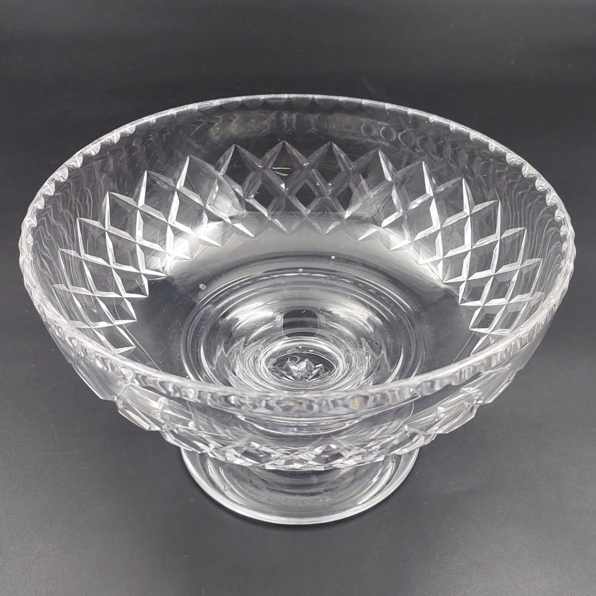 Stuart Crystal - Criss-Crosses - Pedestal Bowl – My Butlers