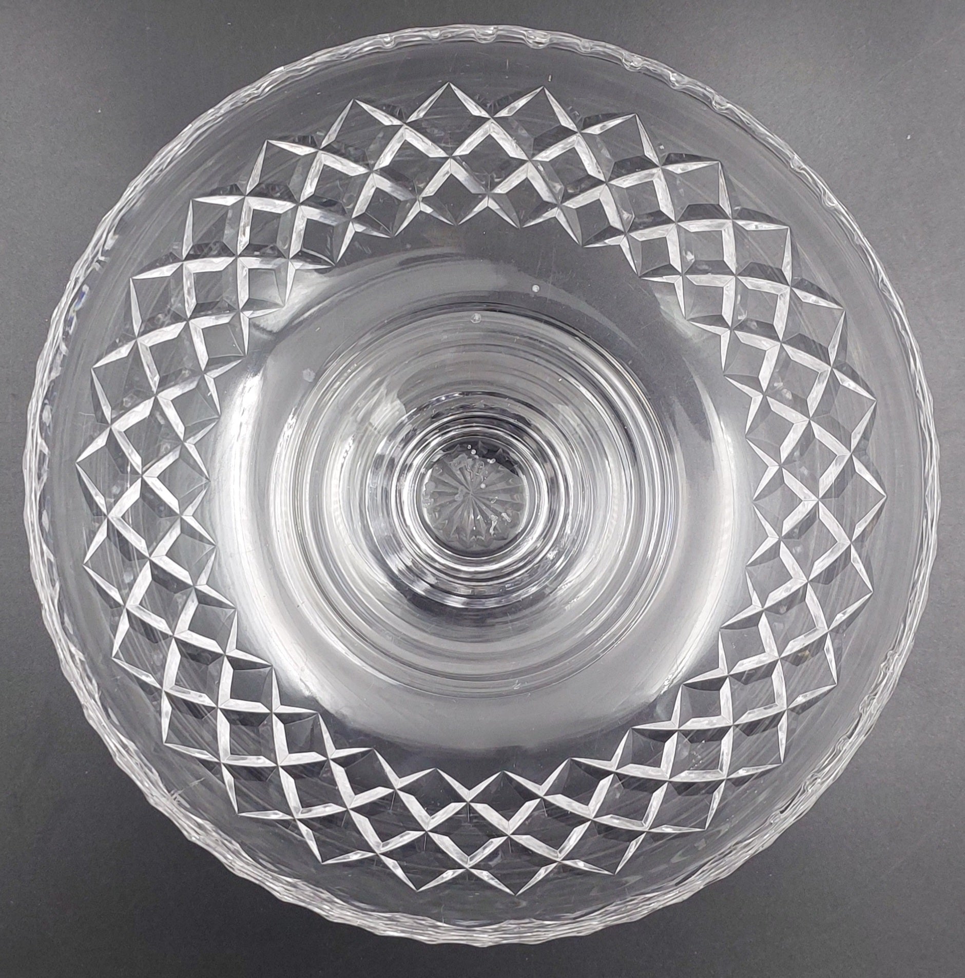 Stuart Crystal - Criss-Crosses - Pedestal Bowl – My Butlers