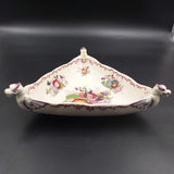 Mason's - Fruit Basket, Red - Triangular Dish with Dragon Heads