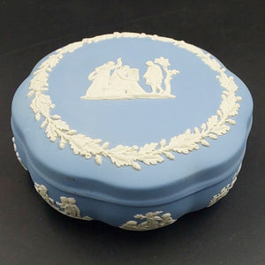 Wedgwood - Blue Jasper Ware - Round Lidded Dish