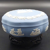 Wedgwood - Blue Jasper Ware - Round Lidded Dish