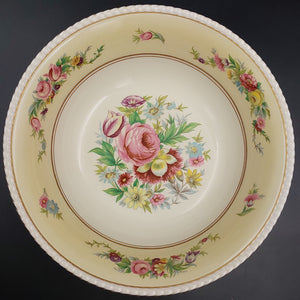 Simpsons Ambassador Ware - Floral Sprays with Light Yellow Band - Serving Bowl