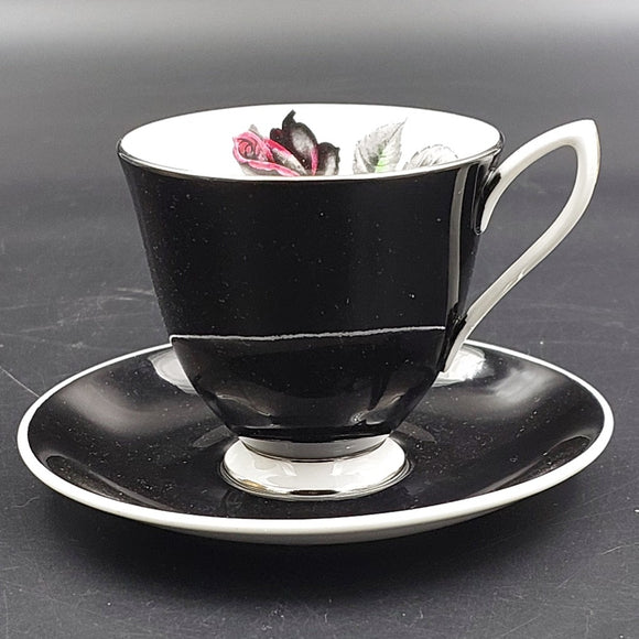 Royal Albert - Masquerade, Black - Demitasse Duo