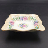 Foley - Cornflowers, Peach Rim - Square Dish