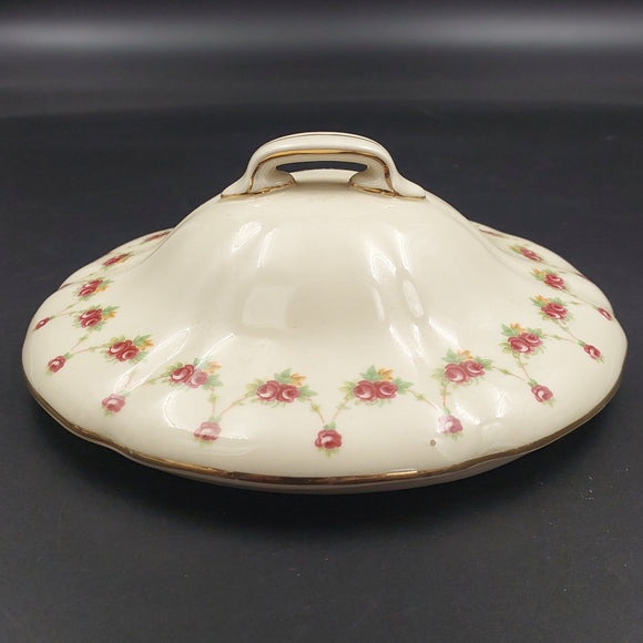 Royal Doulton - D6055 Red Rose Garland - Lid for Serving Dish