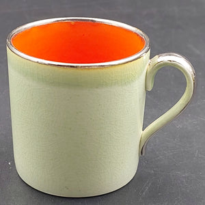 Susie Cooper - Celadon Green with Orange Interior 527 - Demitasse Cup