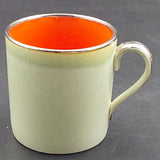 Susie Cooper - Celadon Green with Orange Interior 527 - Demitasse Cup