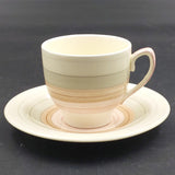 Susie Cooper - Banding, Pink 699 - Demitasse Duo