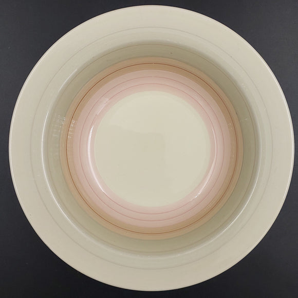 Susie Cooper - Banding, Pink 699 - Rimmed Bowl