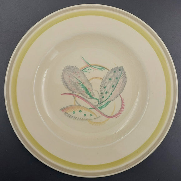 Susie Cooper - Leaves with Green and Grey Band - Side Plate, Small