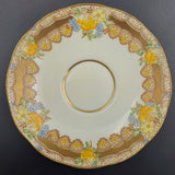 Salisbury - Orange Roses with Heavy Gilding - Saucer