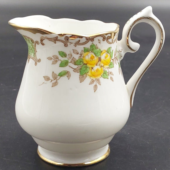 Salisbury - Yellow Roses and Green Shields - Milk Jug