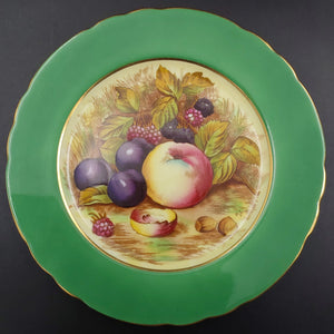 Aynsley - Orchard Gold, Green Rim, C439 - Side Plate