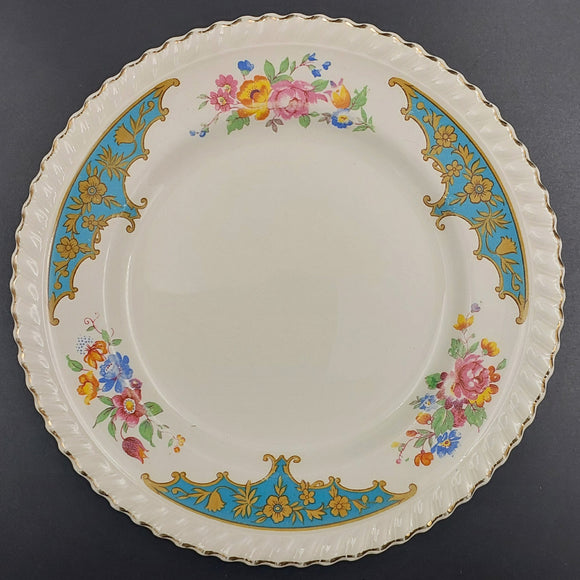 Johnson Brothers - Floral Sprays and Teal Shields - Side Plate