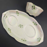 Royal Winton -Shamrocks - Sugar Bowl and Tray