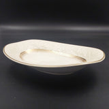 Crescent China - Rhapsody, with Embossed Flowers -  Oval Bowl