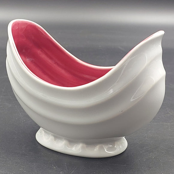 Crown Devon - Grey and Red - Oval Vase