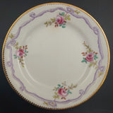 Court China - Pink Roses with Purple Ribbon - Tea for Two