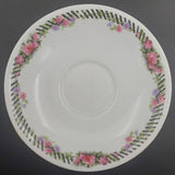 Aynsley - Pink Roses and Black Lines, B3154 - Saucer
