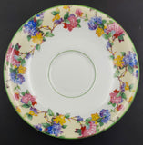 Aynsley - Colourful Hydrangeas on Yellow, B1494 - Saucer