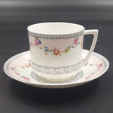 Royal Doulton - Floral Spray and Grey Band - Duo