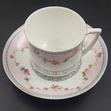 Royal Doulton - Floral Spray and Grey Band - Duo